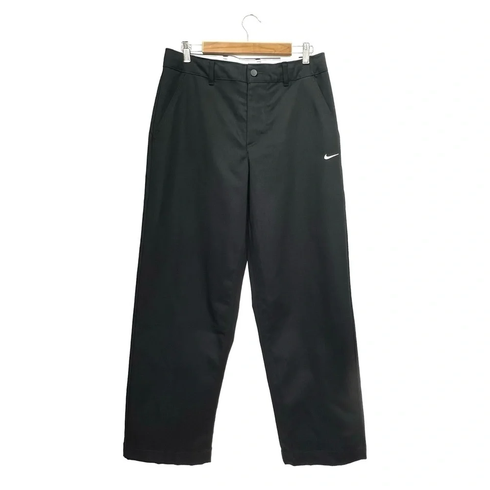 Nike Life Loose Fit Black Chino Pants Men’s Size 32 Medium Cotton New NWT